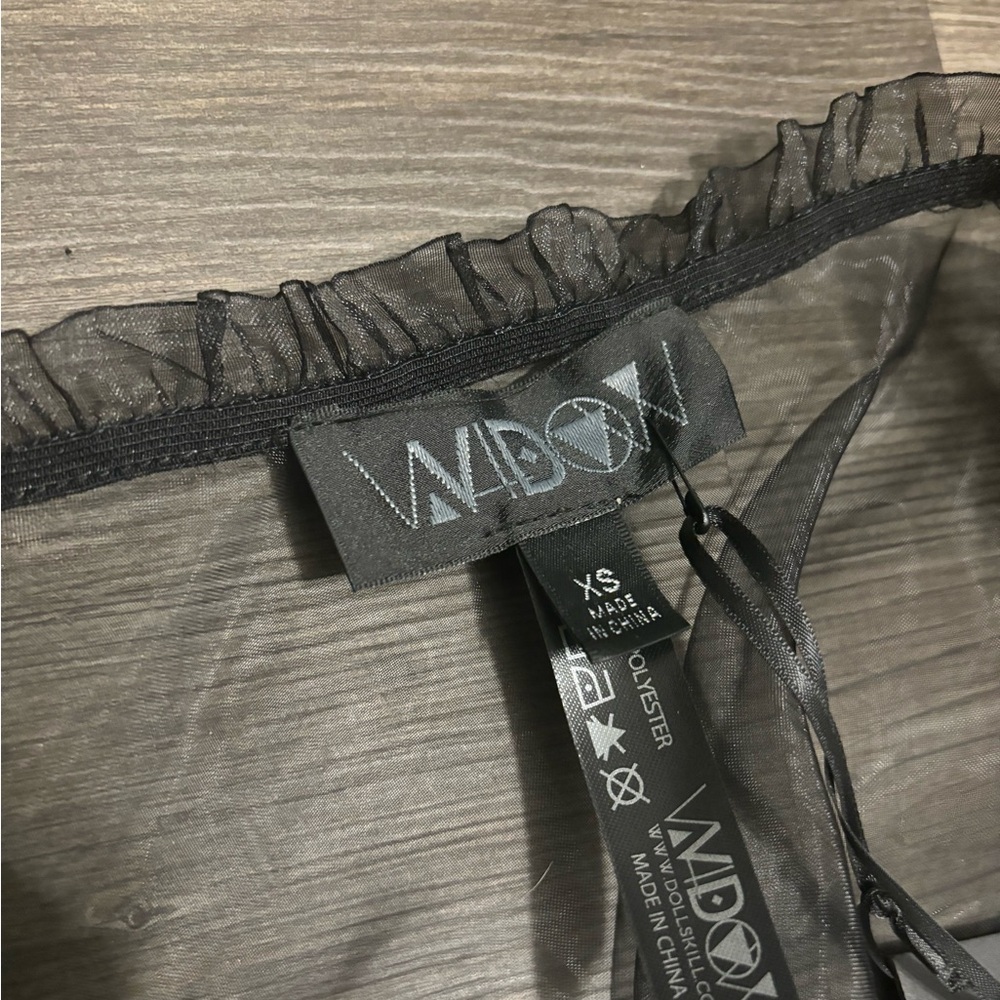 NWT Dolls Kill / Widow Sable Rose Sanctuary Maxi Dress - Picture 6 of 6